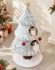 47.2" Decorative Vertical Christmas Tree-Style Cat Tree