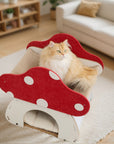 Mushroom Loft – Cat Bed & Scratcher Combo