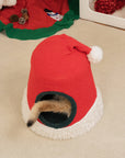 Christmas Santa Hat Cat Bed