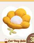 Orange Flower Cat Bed