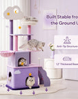 70 inch Moonlight Palace Cat Tree stable anti tip base