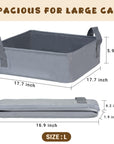 Portable Foldable Cat Litter Box – Perfect for Travel and Easy Cleanup Anywhere