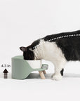 Bone China Double Cat Bowl