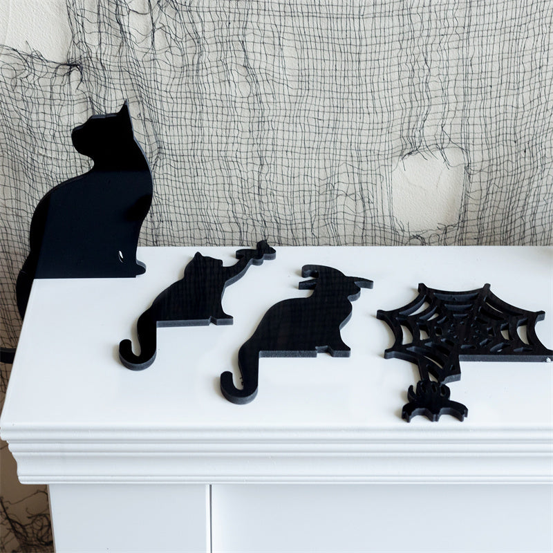 PVC Cat Witch Home Decor