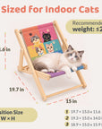 Foldable Cat Lounge Chair With Scratching Surface