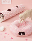 Sweetheart Snuggle Cat Tunnel Bed
