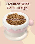 27oz Donut Style Cat Bowl Set