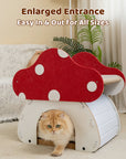 Mushroom Loft – Cat Bed & Scratcher Combo