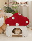 Mushroom Loft – Cat Bed & Scratcher Combo