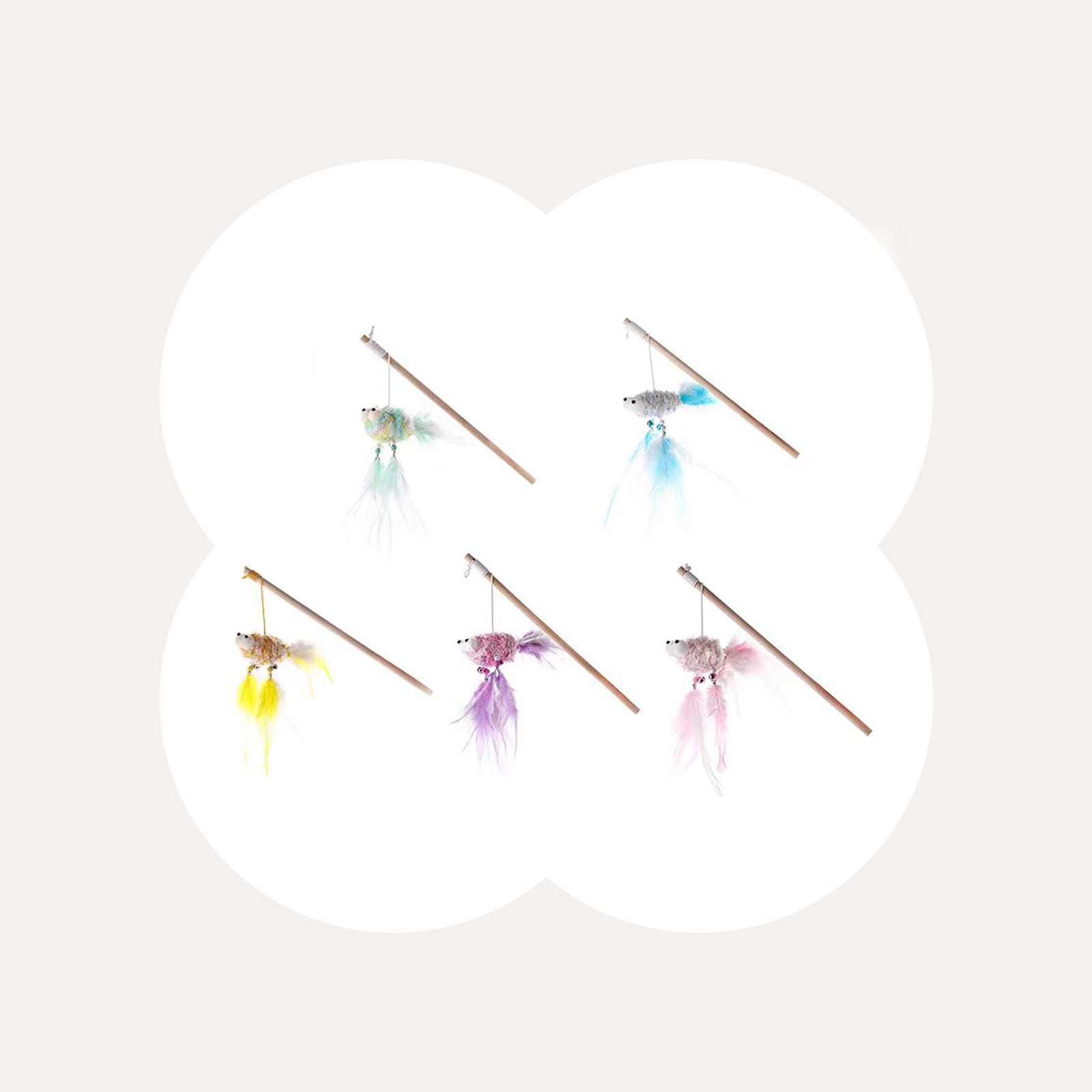 Handmade Goldfish Cat Toy Wand