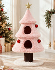 47.2" Decorative Vertical Christmas Tree-Style Cat Tree