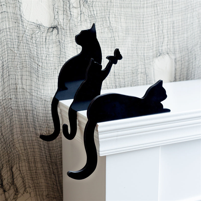 PVC Cat Witch Home Decor