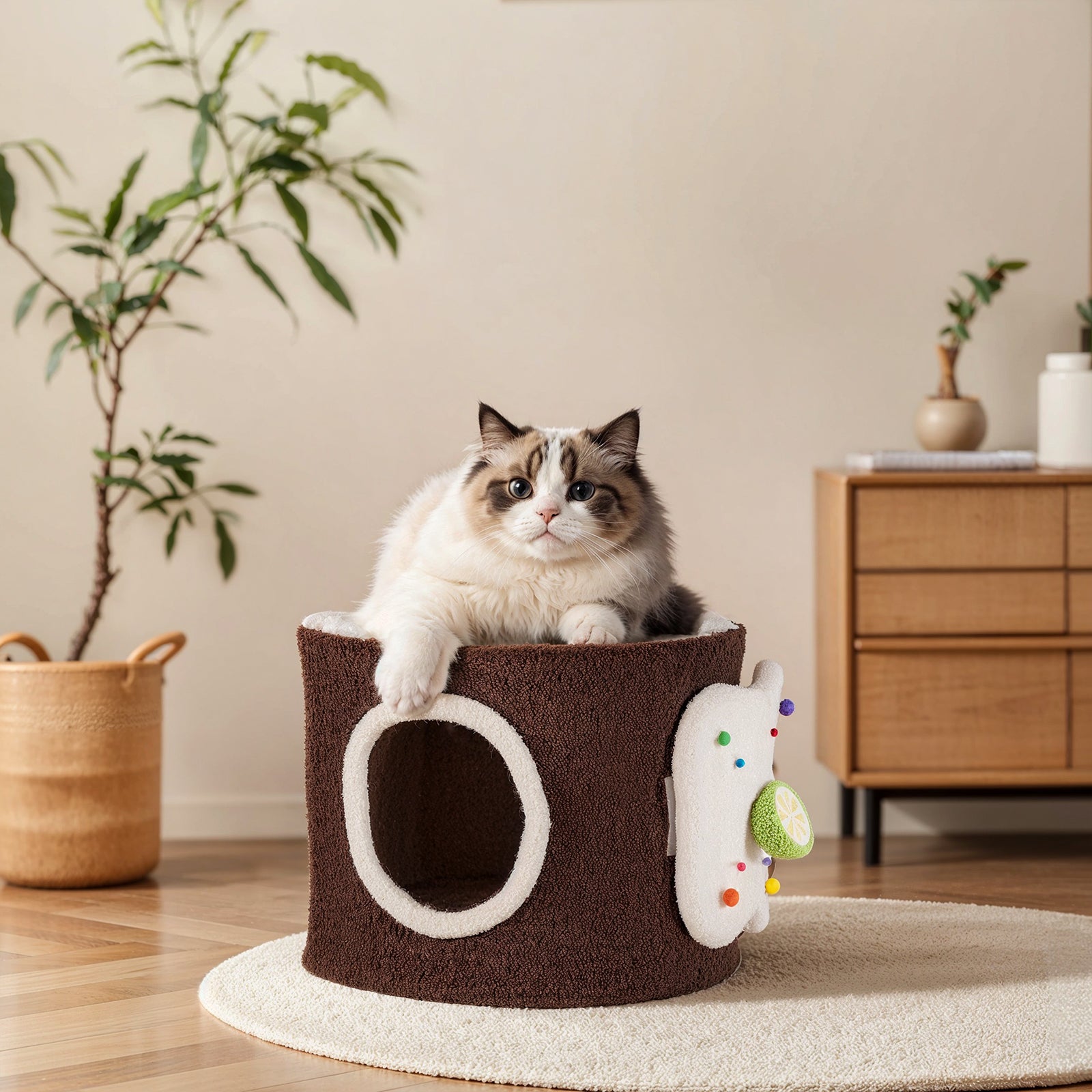 Choco Swiss Roll Cat Cave