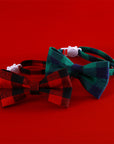 Christmas Plaid Cat Collar-Adjustable Anti-Choking Elegance