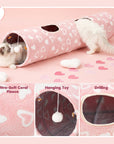 Sweetheart Snuggle Cat Tunnel Bed