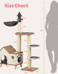 Wooden House Cat Tree