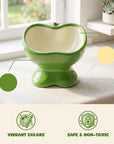 9oz Apple Bliss Elevated Cat Bowl