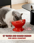 9oz Apple Bliss Elevated Cat Bowl