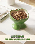 9oz Apple Bliss Elevated Cat Bowl