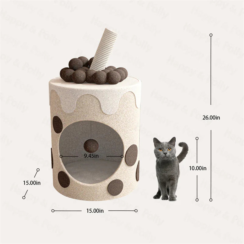 Boba Tea Cup Cat Tree – Happy & Polly