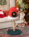 Santa Hat Cat Tree
