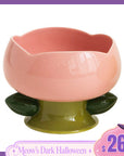 Flower Shape Cat Bowl