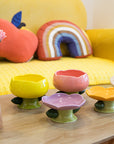Flower Shape Cat Bowl for multi-cats