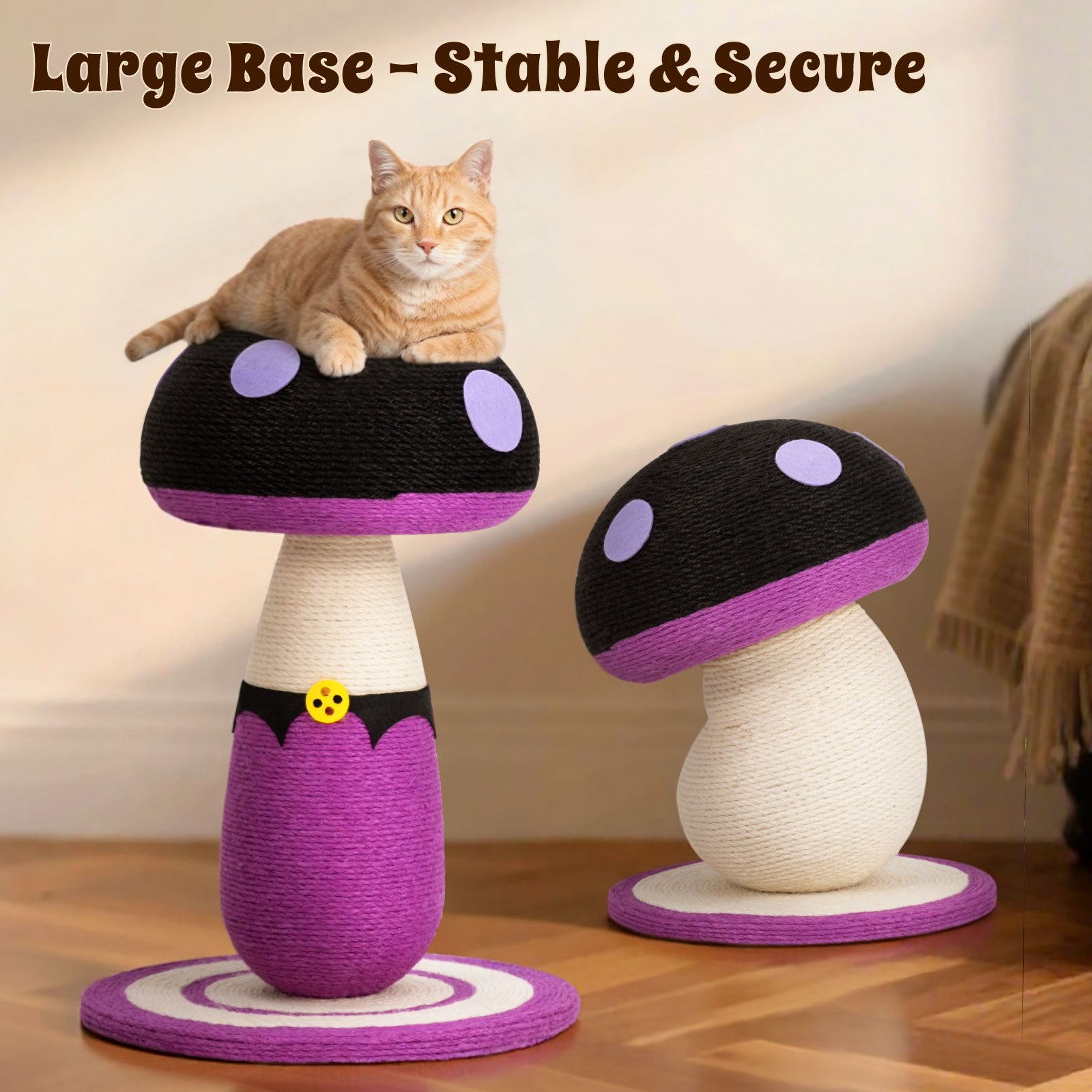 Purple Poison Mushroom Cat Scratcher