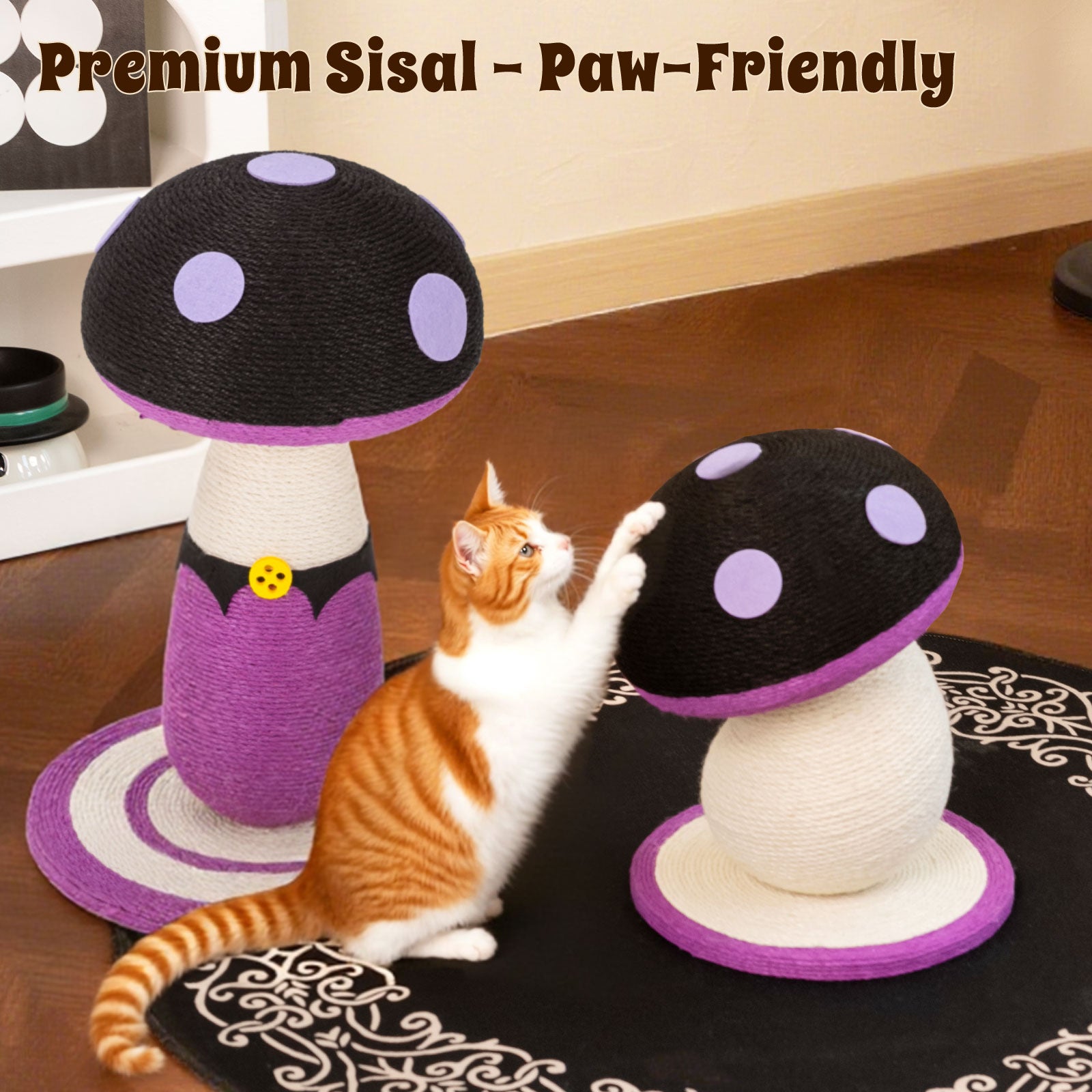 Purple Poison Mushroom Cat Scratcher