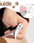 Stainless Steel Pet Nail Clipper with Nail File