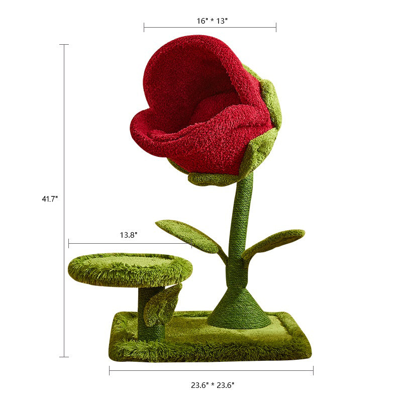 41.7'' Carnivorous Flower-Inspired Cat Tree – Happy & Polly