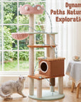 Happy & Polly-Large Ice Cream Cat Tree-Climbing Path