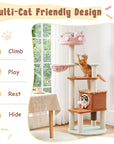 Happy & Polly-Large Ice Cream Cat Tree-Multi Cat Friendly Design