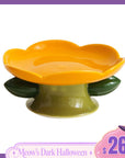 Flower Shape Cat Bowl