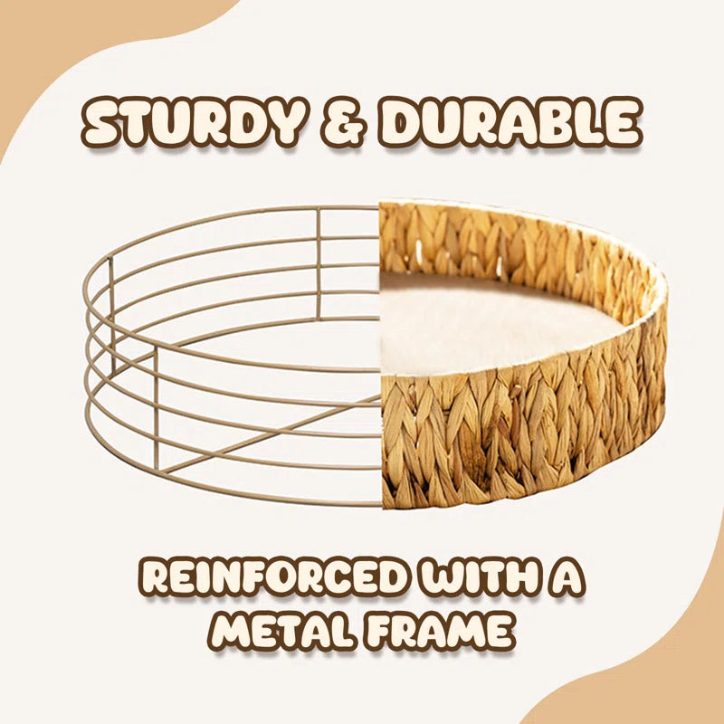 Handwoven Gourd Grass Cat Bed