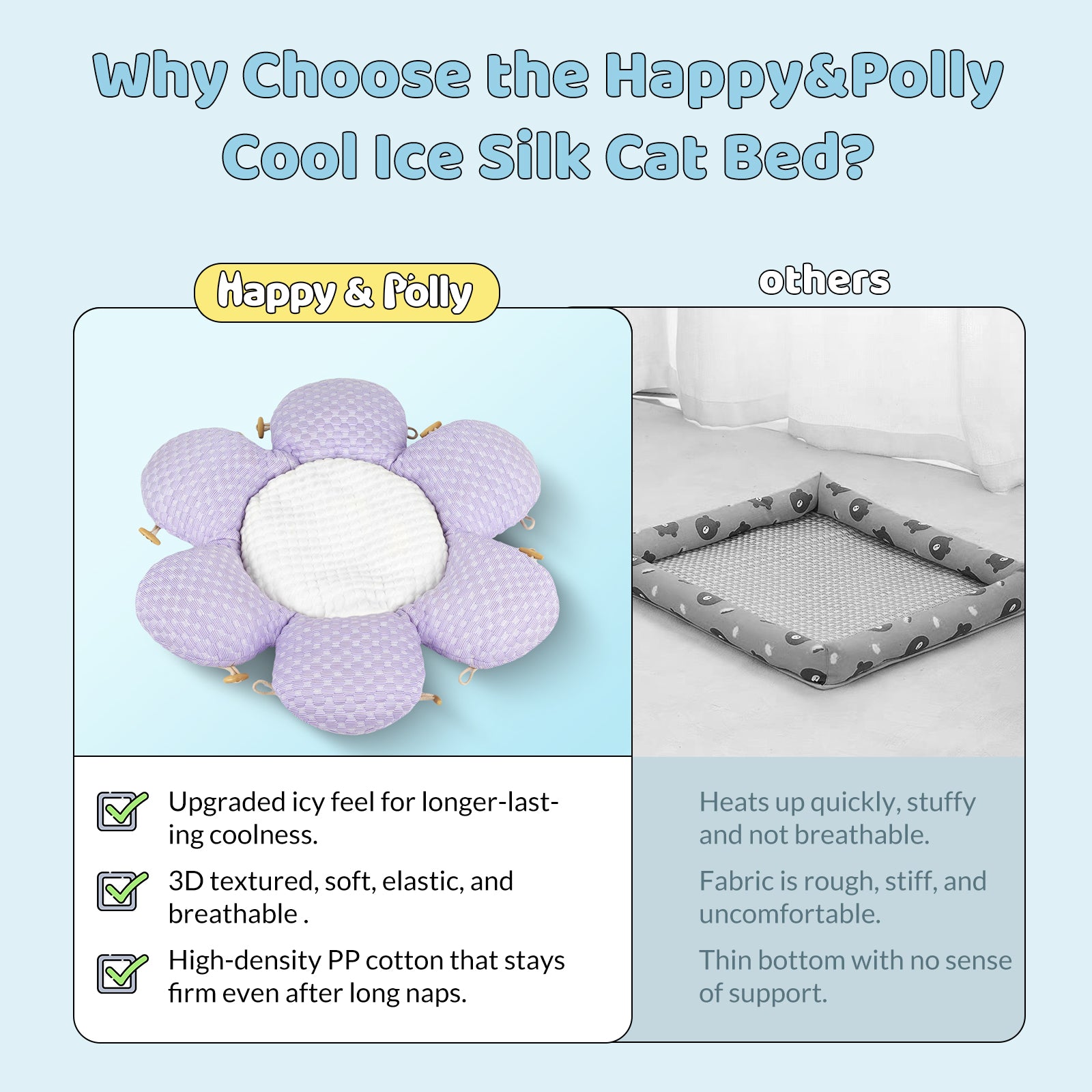 Cool Ice Silk Cat Bed