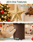 47.2" Decorative Vertical Christmas Tree-Style Cat Tree
