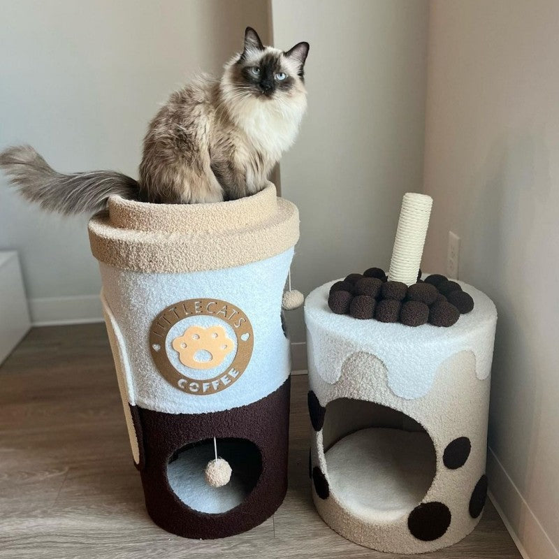 Coffee & Boba Cat Tree Combo