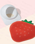 Double-Layer Strawberry Cat Litter Trapping Mat โ Keep Your Floors Clean