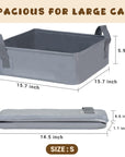Portable Foldable Cat Litter Box – Perfect for Travel and Easy Cleanup Anywhere