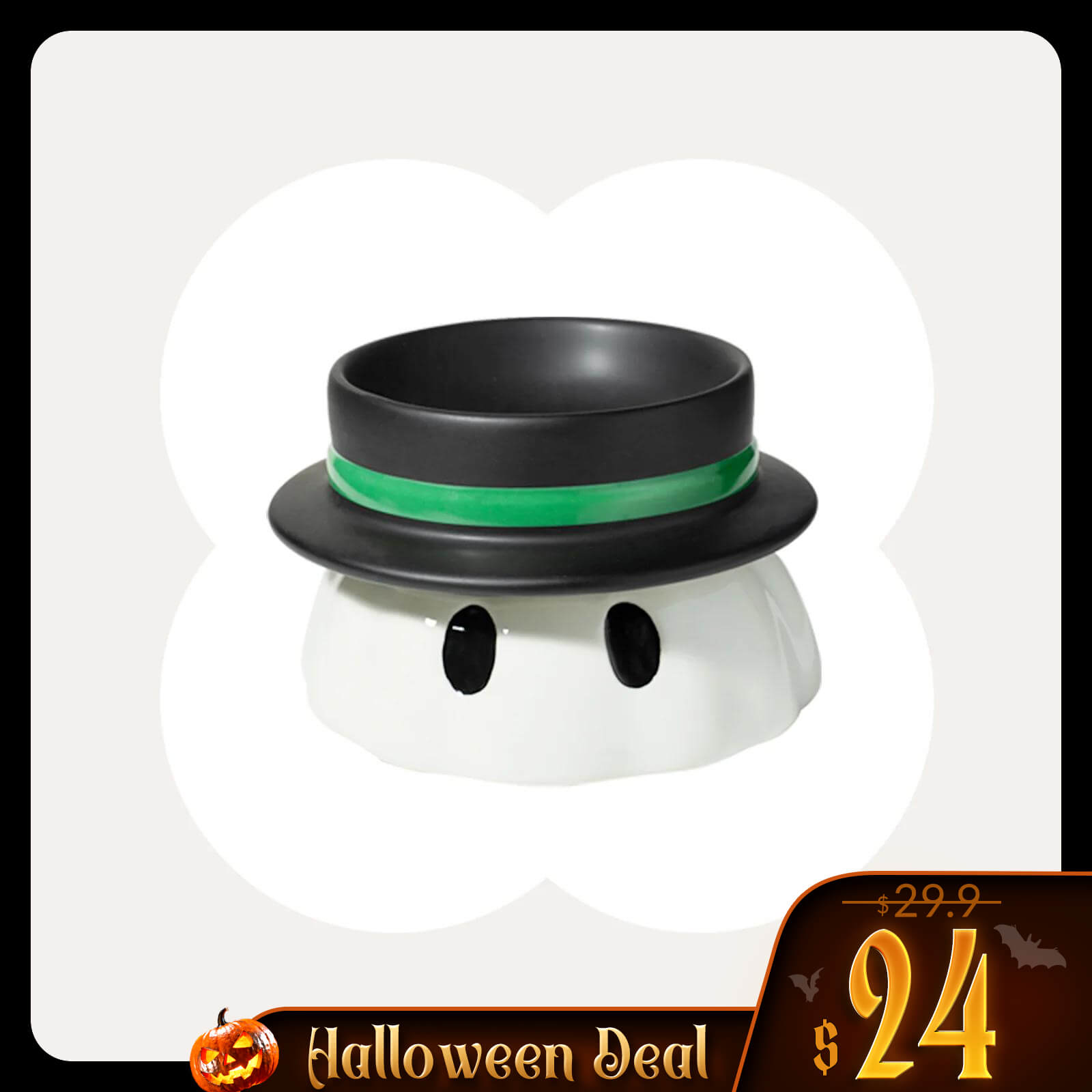26.5oz / 750ml Top Hat Cat Bowl Set