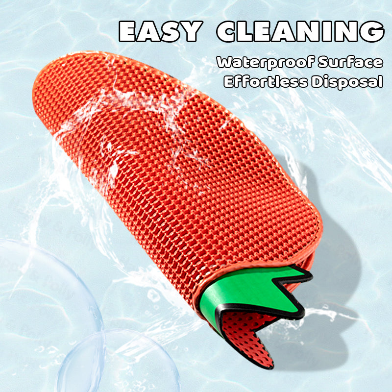 Double-Layer Strawberry Cat Litter Trapping Mat โ Keep Your Floors Clean