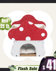 Mushroom Loft – Cat Bed & Scratcher Combo