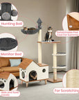 Wooden House Cat Tree