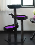 Gothic Style Cat Tree in dark violet color
