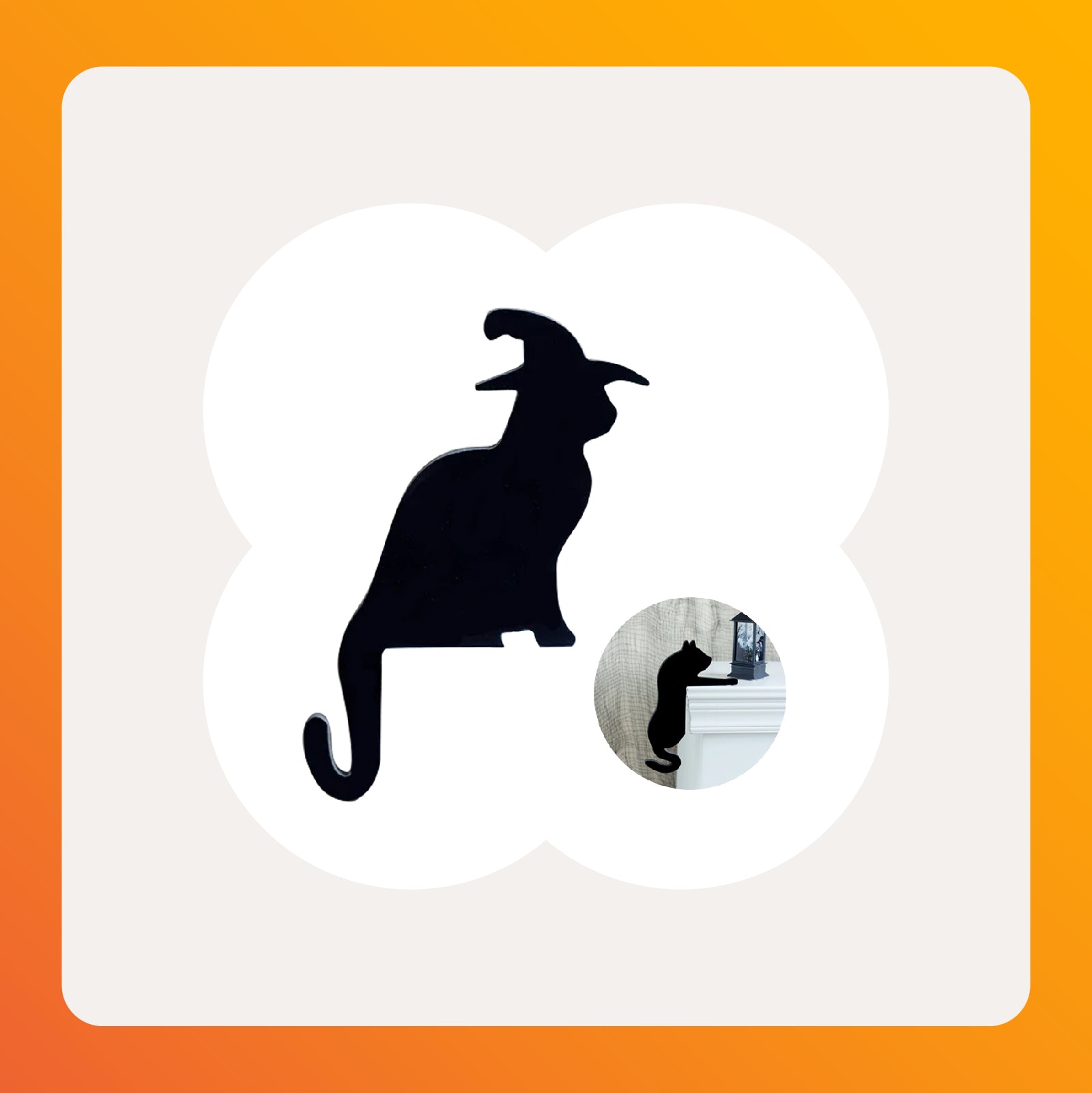 PVC Cat Witch Home Decor