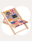 Sweet Cat Patchwork complete foldable cat lounge chair