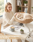 Woven Nest Desk Cat Bed