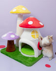 Side view of the Magic Mushroom Cat Tree