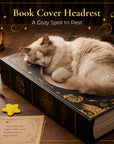 Book cover headrest feature